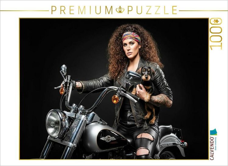 Produktbild: CALVENDO Puzzle Auf geht's Lady, lassen wir es krachen! | 1000 Teile Lege-Gr&ouml;&szlig;e 64x48cm Foto-Puzzle f&uuml;r gl&uuml;ckliche Stunden