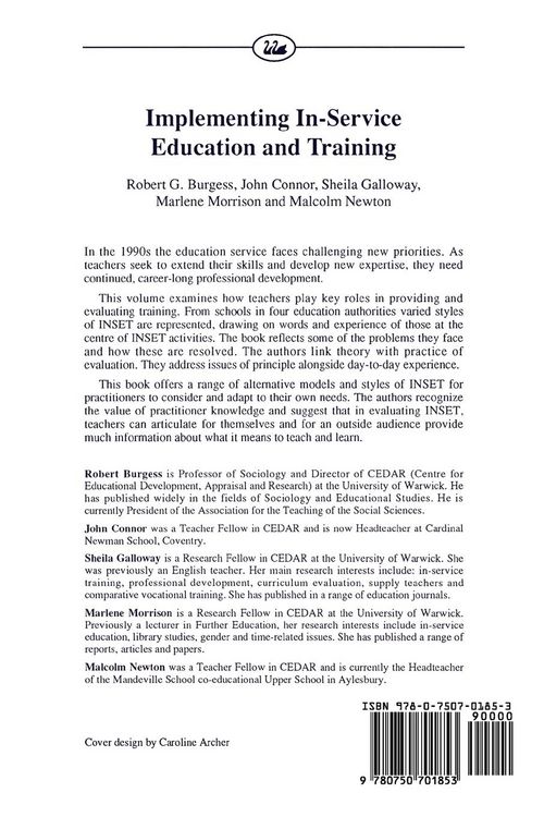 Produktbild: Implementing In-Service Education And Training