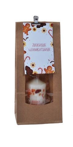 Produktbild: Zuckers&uuml;&szlig;e Weihnachten - Kerze in T&uuml;te
