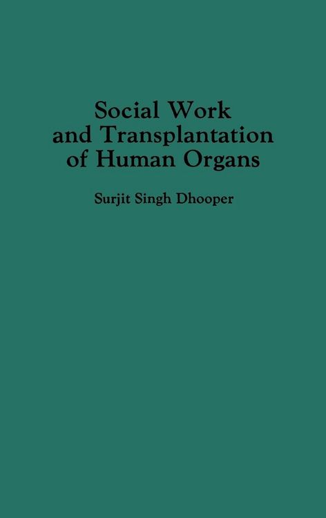 Produktbild: Social Work and Transplantation of Human Organs