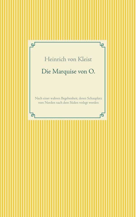 Produktbild: Die Marquise von O.