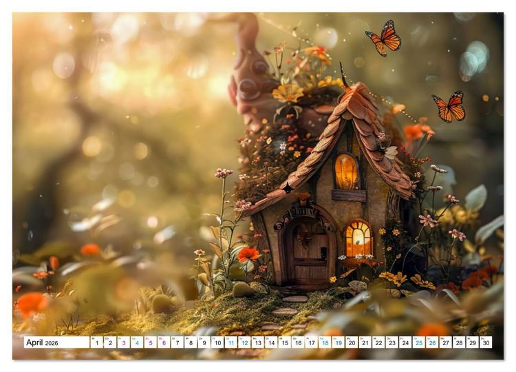Produktbild: Verborgene Elfenoasen (Wandkalender 2026 DIN A3 quer), CALVENDO Monatskalender