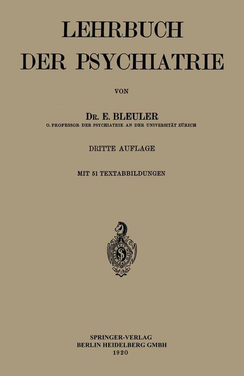 Produktbild: Lehrbuch der Psychiatrie