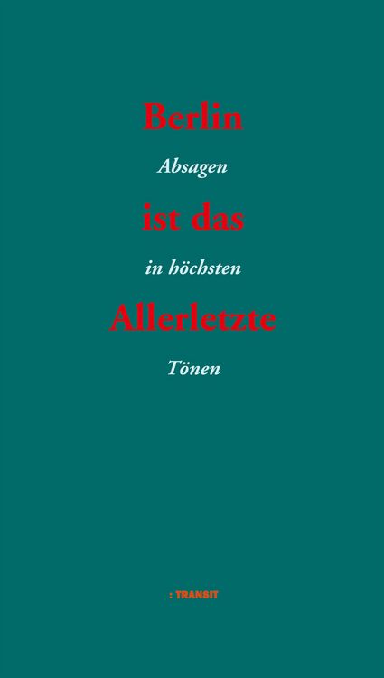 Produktbild: Berlin ist das Allerletzte