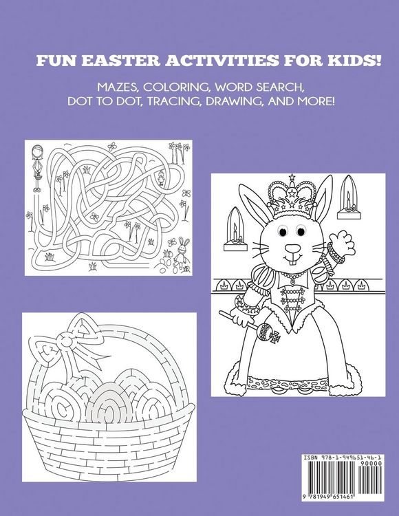 Produktbild: Easter Coloring and Activity Book for Kids