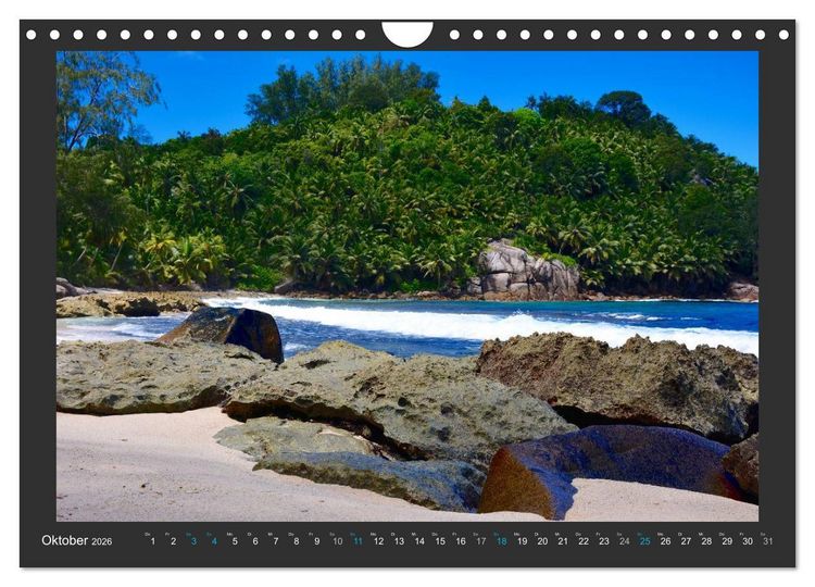 Produktbild: Seychellen - Der Garten Eden im Indischen Ozean (Wandkalender 2026 DIN A4 quer), CALVENDO Monatskalender