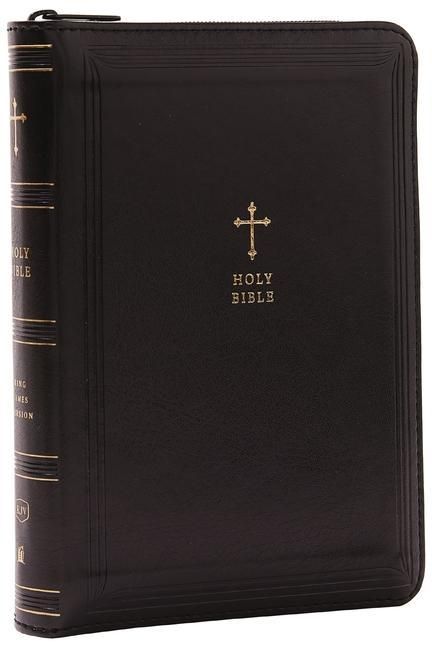 Produktbild: KJV Holy Bible: Compact with 43,000 Cross References, Black Leathersoft Zipper Closure, Red Letter, Comfort Print: King James Version