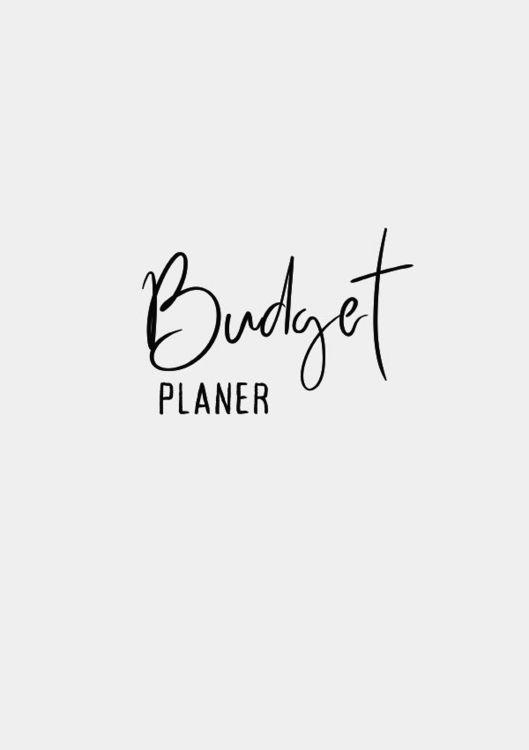 Produktbild: Budget Planer Wei&szlig; Minimalistisch