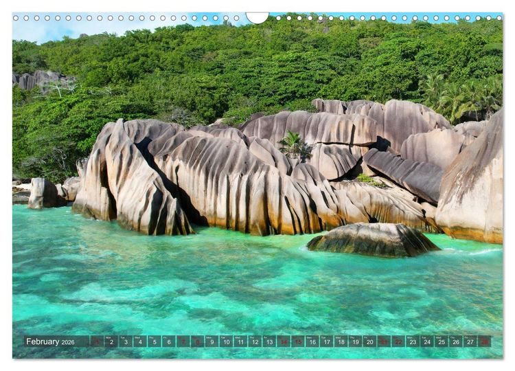 Produktbild: Seychelles, Holidays on Exotic Islands (Wall Calendar 2026 DIN A3 landscape), CALVENDO 12 Month Wall Calendar