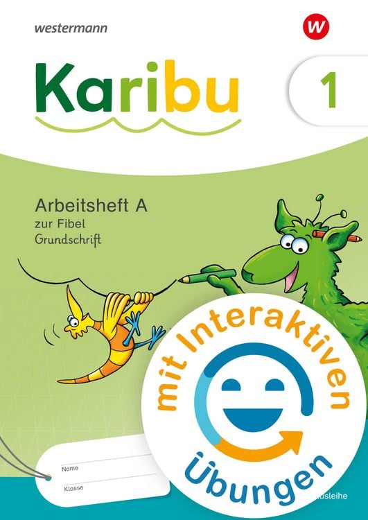 Produktbild: Karibu 1 (A). Arbeitsheft Grundschrift mit interaktiven Übungen zur Fibel Ausleihe
