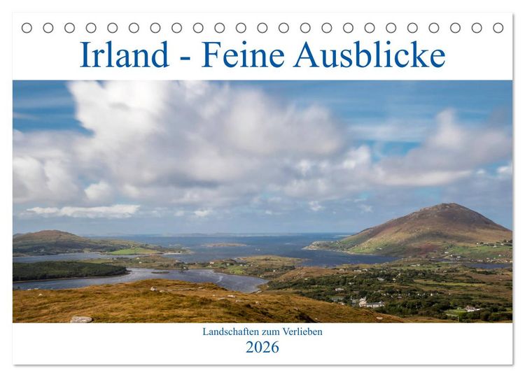Produktbild: Irland - Feine Ausblicke (Tischkalender 2026 DIN A5 quer), CALVENDO Monatskalender