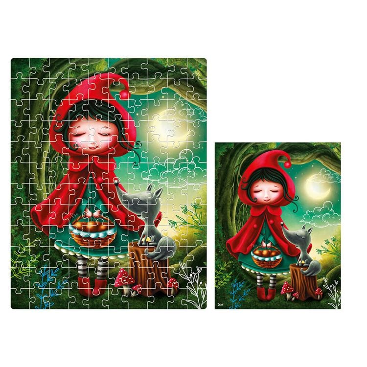 Produktbild: Puzzle De.tail Ein M&auml;dchen und der Wolf DT100-11