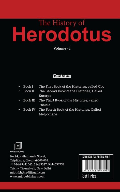 Produktbild: The History of Herodotus VOLUME - I