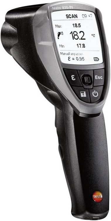 Produktbild: Testo 835-T1 Infrarot-Thermometer Optik 50:1 -30 - +650&deg;C Kontaktmessung