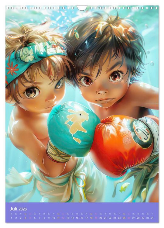 Produktbild: Abenteuerlust pur - Spa&szlig; mit Manga Boys und Girls (Wandkalender 2026 DIN A3 hoch), CALVENDO Monatskalender
