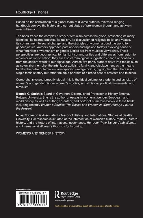 Produktbild: The Routledge Global History of Feminism