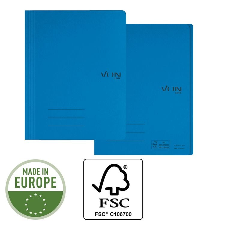 Produktbild: VON Schnellhefter Karton blau