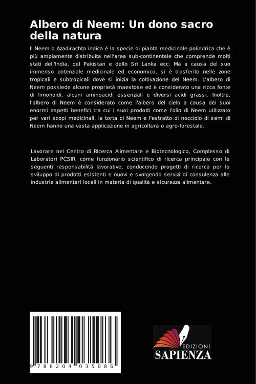 Produktbild: Albero di Neem: Un dono sacro della natura
