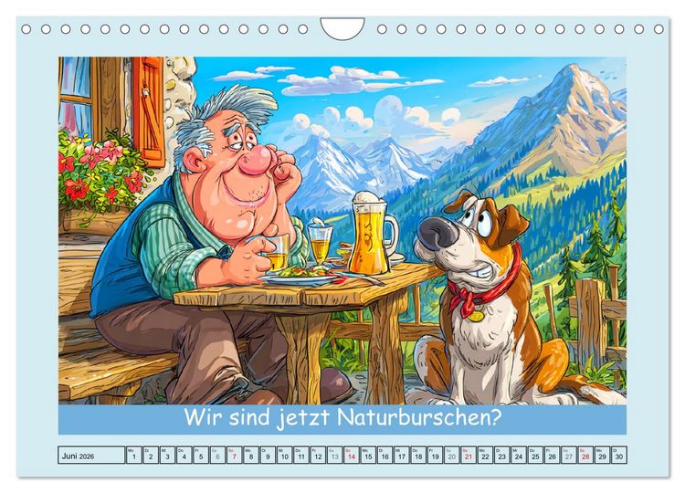 Produktbild: Hund und Herrchen. Zu zweit allein im Chaos (Wandkalender 2026 DIN A4 quer), CALVENDO Monatskalender