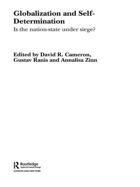 Produktbild: Globalization and Self-Determination