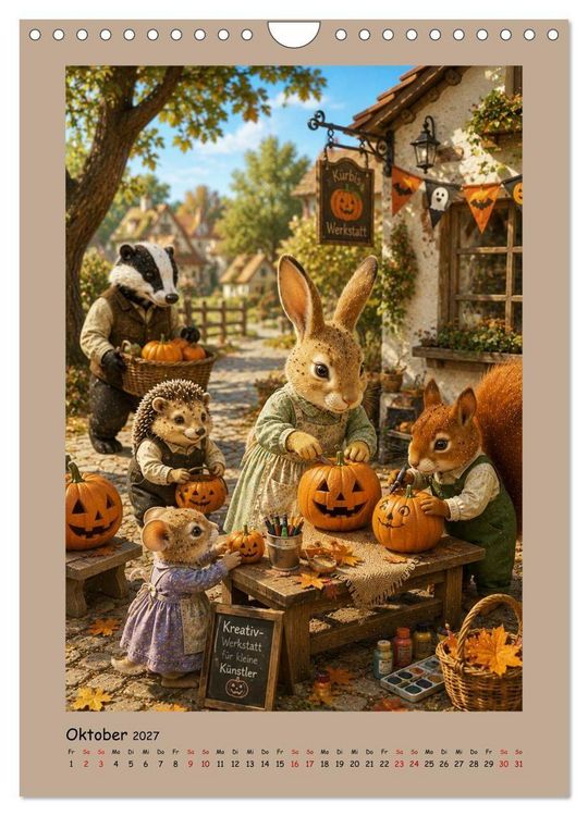 Produktbild: Das kleine Walddorf (Wandkalender 2027 DIN A4 hoch), CALVENDO Monatskalender