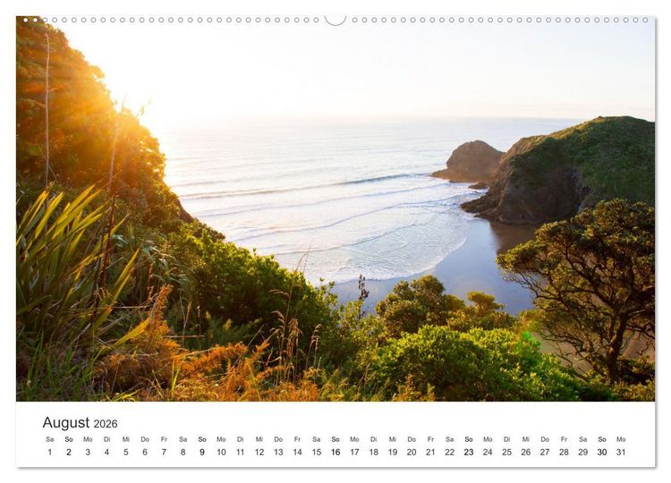 Produktbild: Naturschauspiel Neuseeland (hochwertiger Premium Wandkalender 2026 DIN A2 quer), Kunstdruck in Hochglanz