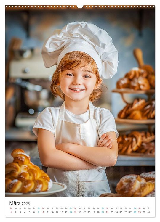 Produktbild: Backen mit Kids (hochwertiger Premium Wandkalender 2026 DIN A2 hoch), Kunstdruck in Hochglanz