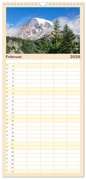 Produktbild: Familienplaner 2026 - SEATTLE Unvergessliche Tour durch die Stadt und das Umland mit 5 Spalten (Wandkalender, 21 x 45 cm) CALVENDO