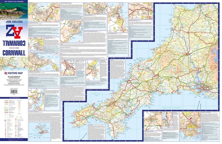 Produktbild: Cornwall A-Z Visitors Map