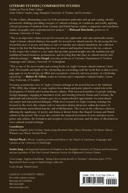 Produktbild: Anglo-German Dramatic and Poetic Encounters