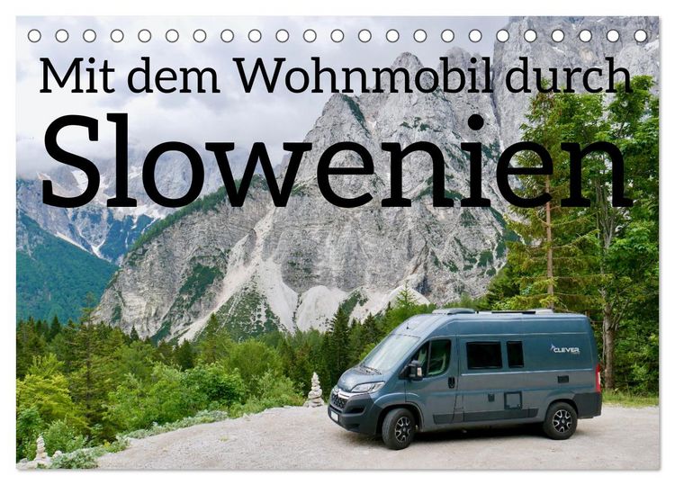 Produktbild: Mit dem Wohnmobil durch Slowenien (Tischkalender 2026 DIN A5 quer), CALVENDO Monatskalender