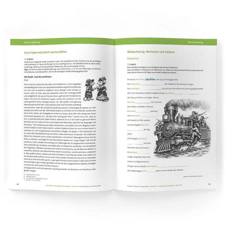 Produktbild: Grundlagen des Erz&auml;hlens &ndash; Klasse 5/6 &ndash; Lehrerheft