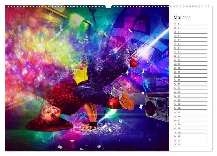 Produktbild: Break Dance (hochwertiger Premium Wandkalender 2026 DIN A2 quer), Kunstdruck in Hochglanz