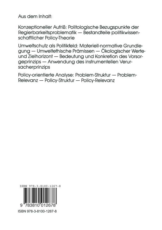 Produktbild: Umweltschutz und Staatsversagen