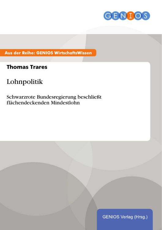 Produktbild: Lohnpolitik