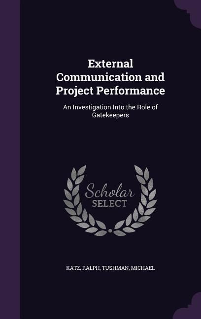 Produktbild: External Communication and Project Performance
