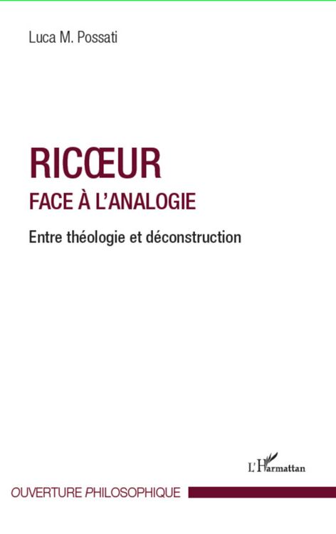 Produktbild: Ricoeur face &agrave; l'analogie