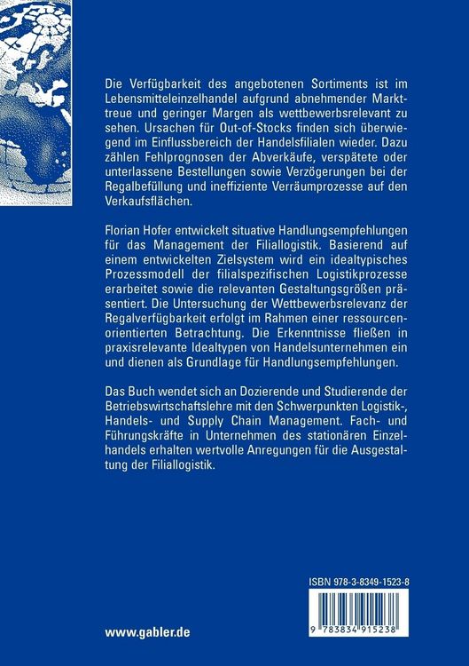Produktbild: Management der Filiallogistik im Lebensmitteleinzelhandel