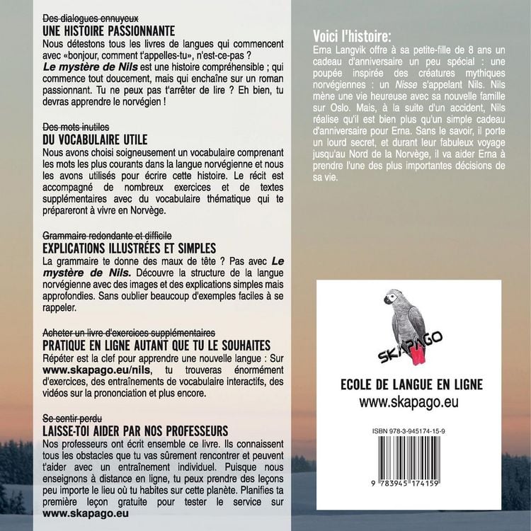Produktbild: Le myst&egrave;re de Nils. Partie 1 - Cours de norv&eacute;gien pour d&eacute;butants (A1/A2). Apprends le norv&eacute;gien &agrave; partir d'une histoire.