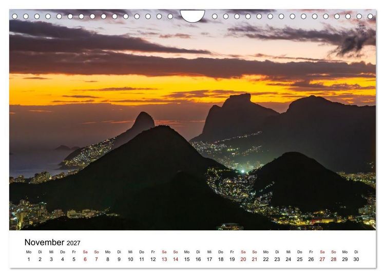 Produktbild: Rio de Janeiro - Kontraste. Farben. Licht (Wandkalender 2027 DIN A4 quer), CALVENDO Monatskalender