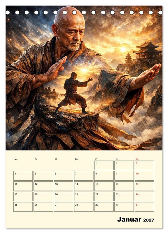 Produktbild: Seele des Kriegers (Tischkalender 2027 DIN A5 hoch), CALVENDO Monatskalender