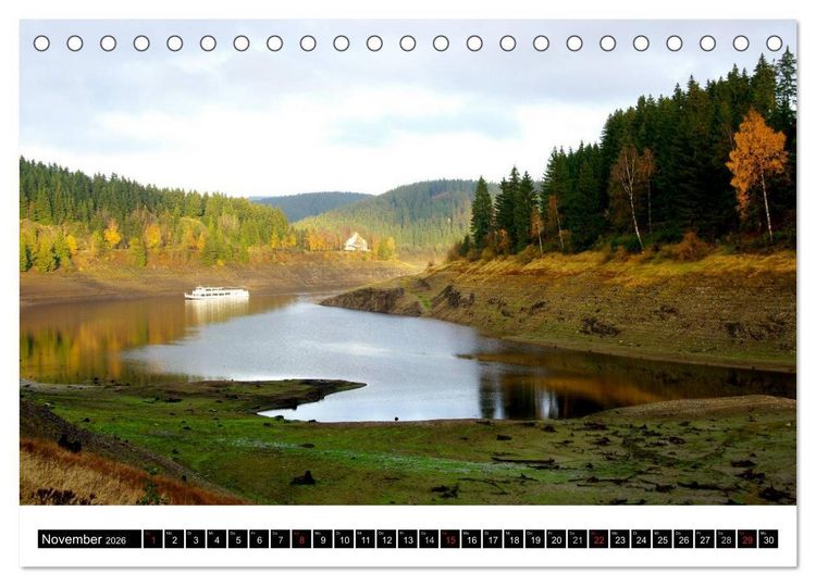 Produktbild: Nationalpark Harz Unber&uuml;hrte Natur und beschauliche St&auml;dte (Tischkalender 2026 DIN A5 quer), CALVENDO Monatskalender