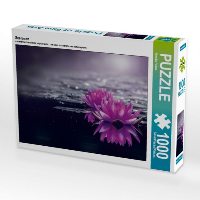 Produktbild: CALVENDO Puzzle Seerosen | 1000 Teile Lege-Gr&ouml;&szlig;e 64x48cm Foto-Puzzle f&uuml;r gl&uuml;ckliche Stunden