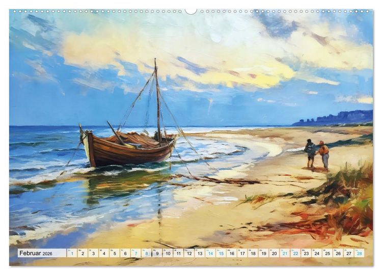 Produktbild: Landleben an der Ostsee - Alte Zeiten zwischen Meer und Bodden (Wandkalender 2026 DIN A2 quer), CALVENDO Monatskalender