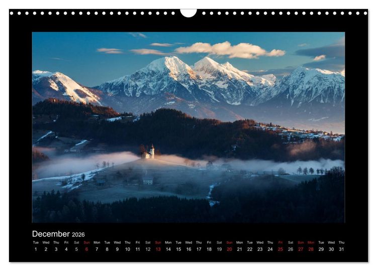 Produktbild: Landscapes of Slovenia (Wall Calendar 2026 DIN A3 landscape), CALVENDO 12 Month Wall Calendar