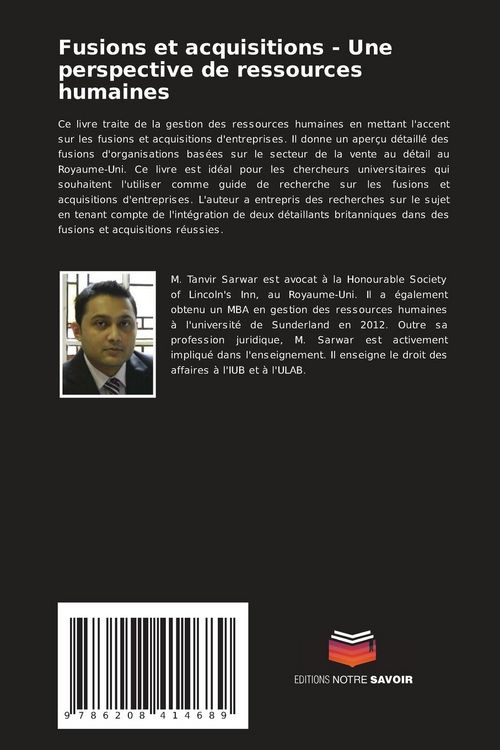 Produktbild: Fusions et acquisitions - Une perspective de ressources humaines