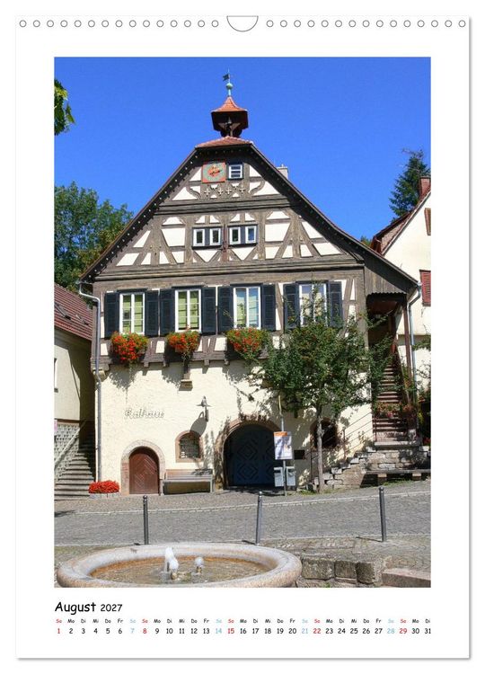 Produktbild: Unterwegs in und um Waiblingen (Wandkalender 2027 DIN A3 hoch), CALVENDO Monatskalender