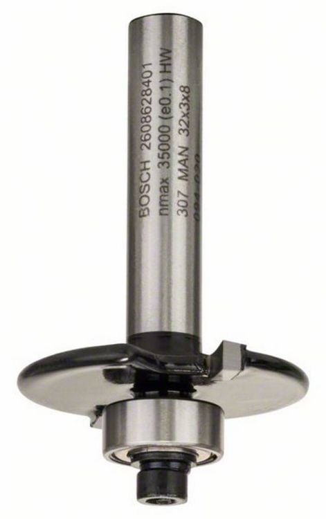 Produktbild: Bosch Accessories 2608628401 Nutfr&auml;ser Hartmetall L&auml;nge 51 mm Produktabmessung, &Oslash; 32 mm Schaftdurchmesser 8 mm