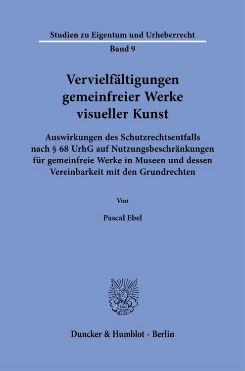 Produktbild: Vervielf&auml;ltigungen gemeinfreier Werke visueller Kunst