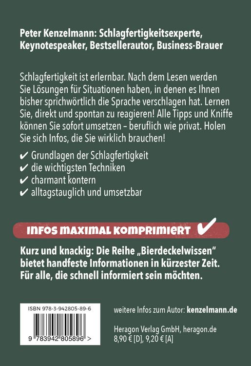 Produktbild: Bierdeckelwissen Schlagfertigkeit